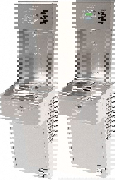 Floor Standing Water Cooler & Fountain: 8 GPH Cooling Capacity